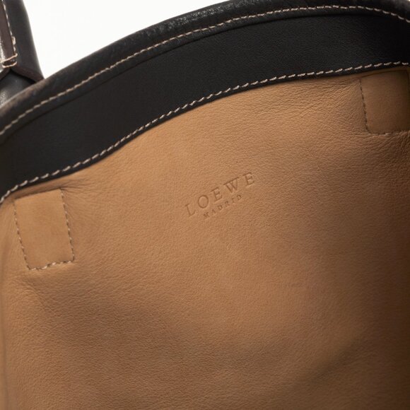 Loewe Amazona Oro Suede & Marron Leather Tote Bag - Picture 13 of 13